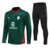 AC Milan Trainings Sweatshirt Kvarts-Dragkedja 2025-26 Grön AC Milan Trainings Sweatshirt Kvarts-Dragkedja 2025-26 Grön