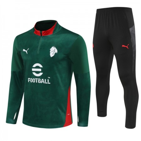 AC Milan Trainings Sweatshirt Kvarts-Dragkedja 2025-26 Grön AC Milan Trainings Sweatshirt Kvarts-Dragkedja 2025-26 Grön