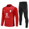 AC Milan Trainings Sweatshirt Kvarts-Dragkedja 2025-26 Röd AC Milan Trainings Sweatshirt Kvarts-Dragkedja 2025-26 Röd