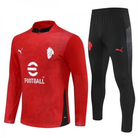 AC Milan Trainings Sweatshirt Kvarts-Dragkedja 2025-26 Röd AC Milan Trainings Sweatshirt Kvarts-Dragkedja 2025-26 Röd