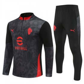 AC Milan Trainings Sweatshirt Kvarts-Dragkedja 2025-26 Svart