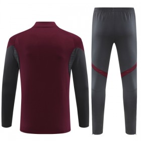 Arsenal Trainings Sweatshirt Kvarts-Dragkedja 2025-26 Röd