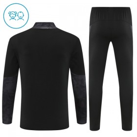 Barn AC Milan Trainings Sweatshirt Kvarts-Dragkedja 2025-26 Svart