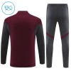 Barn Arsenal Trainings Sweatshirt Kvarts-Dragkedja 2025-26 Röd