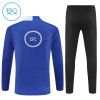 Barn Chelsea Trainings Sweatshirt Kvarts-Dragkedja 2025-26 Blå