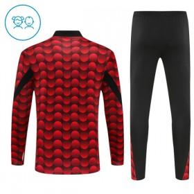 Barn Feyenoord Rotterdam Trainings Sweatshirt Kvarts-Dragkedja 2025-26 Röd