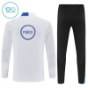 Barn Paris Saint-Germain Trainings Sweatshirt Kvarts-Dragkedja 2025-26 Vit