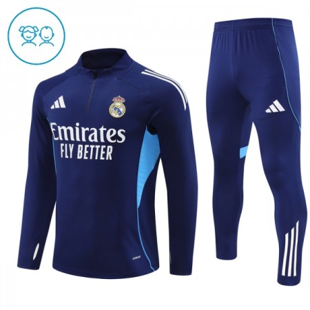 Barn Real Madrid Trainings Sweatshirt Kvarts-Dragkedja 2025-26 Navy Barn Real Madrid Trainings Sweatshirt Kvarts-Dragkedja 2025-26 Navy