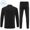 Barn Real Madrid Trainings Sweatshirt Kvarts-Dragkedja 2025-26 Svart