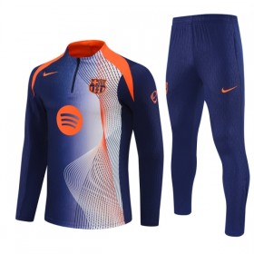 FC Barcelona Trainings Sweatshirt Kvarts-Dragkedja 2025-26 Blå