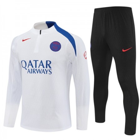 Paris Saint-Germain Trainings Sweatshirt Kvarts-Dragkedja 2025-26 Vit Paris Saint-Germain Trainings Sweatshirt Kvarts-Dragkedja 2025-26 Vit