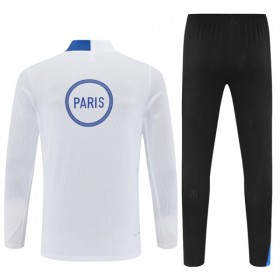 Paris Saint-Germain Trainings Sweatshirt Kvarts-Dragkedja 2025-26 Vit