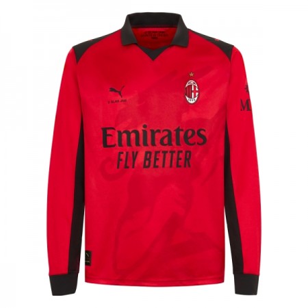 AC Milan Matchtröjor Fjärde Fotbollströja 2025-26 Långärmad AC Milan Matchtröjor Fjärde Fotbollströja 2025-26 Långärmad