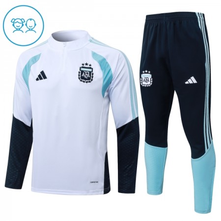 Barn Argentina Trainings Sweatshirt Kvarts-Dragkedja 2026-27 Vit Barn Argentina Trainings Sweatshirt Kvarts-Dragkedja 2026-27 Vit
