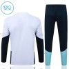 Barn Argentina Trainings Sweatshirt Kvarts-Dragkedja 2026-27 Vit