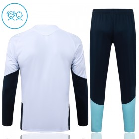 Barn Argentina Trainings Sweatshirt Kvarts-Dragkedja 2026-27 Vit