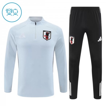 Barn Japan Trainings Sweatshirt Kvarts-Dragkedja 2026 Vit
