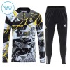 Barn Real Madrid Marvel Trainings Sweatshirt Kvarts-Dragkedja 2026-27 Svart Barn Real Madrid Marvel Trainings Sweatshirt Kvarts-Dragkedja 2026-27 Svart
