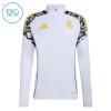Barn Real Madrid Trainings Sweatshirt Kvarts-Dragkedja 2026-27 Vit