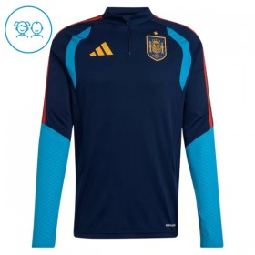 Barn Spanien Trainings Sweatshirt Kvarts-Dragkedja 2026-27 Navy