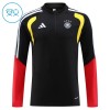Barn Tyskland Trainings Sweatshirt Kvarts-Dragkedja 2026-27 Svart