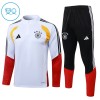Barn Tyskland Trainings Sweatshirt Kvarts-Dragkedja 2026-27 Vit