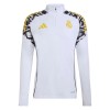 Real Madrid Trainings Sweatshirt Kvarts-Dragkedja 2026-27 Vit