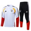 Tyskland Trainings Sweatshirt Kvarts-Dragkedja 2026-27 Vit