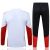 Tyskland Trainings Sweatshirt Kvarts-Dragkedja 2026-27 Vit