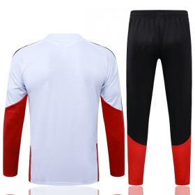 Tyskland Trainings Sweatshirt Kvarts-Dragkedja 2026-27 Vit