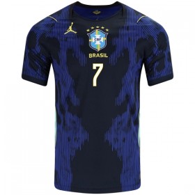 Brasilien Vini JR. 7 Matchtröjor Borta Fotbollströja VM 2026