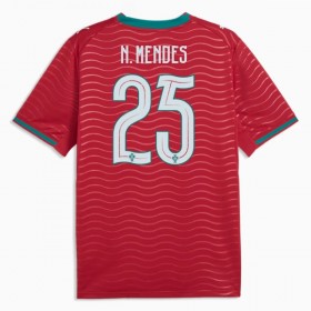 Portugal Nuno Mendes 25 Matchtröjor Hemma Fotbollströja VM 2026