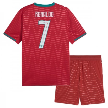 Portugal Ronaldo 7 Matchtröjor Barn Hemma Fotbollströja VM 2026