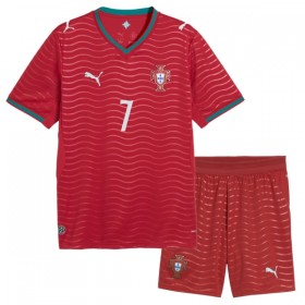 Portugal Ronaldo 7 Matchtröjor Barn Hemma Fotbollströja VM 2026