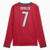 Portugal Ronaldo 7 Matchtröjor Hemma Fotbollströja VM 2026 Långärmad