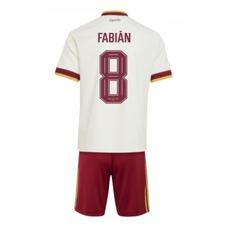 Spanien Fabian 8 Matchtröjor Barn Borta Fotbollströja VM 2026