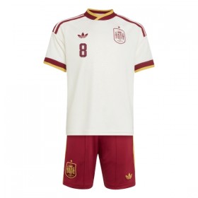 Spanien Fabian 8 Matchtröjor Barn Borta Fotbollströja VM 2026