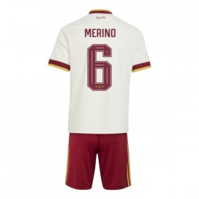 Spanien Merino 6 Matchtröjor Barn Borta Fotbollströja VM 2026