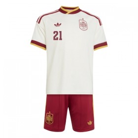 Spanien Oyarzabal 21 Matchtröjor Barn Borta Fotbollströja VM 2026