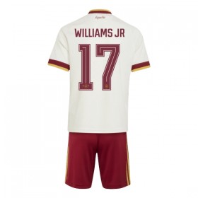 Spanien Williams JR 17 Matchtröjor Barn Borta Fotbollströja VM 2026