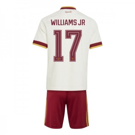 Spanien Williams JR 17 Matchtröjor Barn Borta Fotbollströja VM 2026
