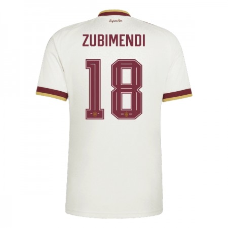 Spanien Zubimendi 18 Matchtröjor Borta Fotbollströja VM 2026 Spanien Zubimendi 18 Matchtröjor Borta Fotbollströja VM 2026