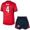 England Rice 4 Matchtröjor Barn Borta Fotbollströja VM 2026 England Rice 4 Matchtröjor Barn Borta Fotbollströja VM 2026