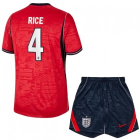 England Rice 4 Matchtröjor Barn Borta Fotbollströja VM 2026