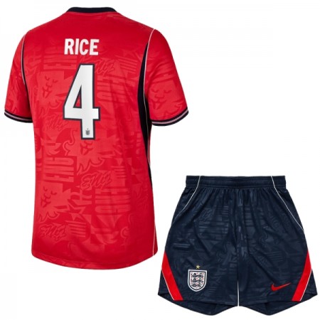 England Rice 4 Matchtröjor Barn Borta Fotbollströja VM 2026 England Rice 4 Matchtröjor Barn Borta Fotbollströja VM 2026
