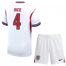England Rice 4 Matchtröjor Barn Hemma Fotbollströja VM 2026