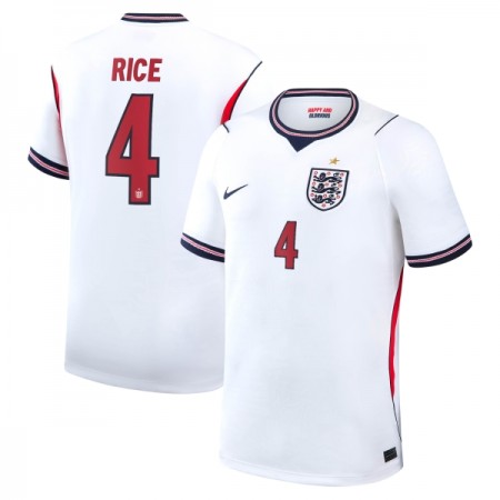 England Rice 4 Matchtröjor Hemma Fotbollströja VM 2026 England Rice 4 Matchtröjor Hemma Fotbollströja VM 2026