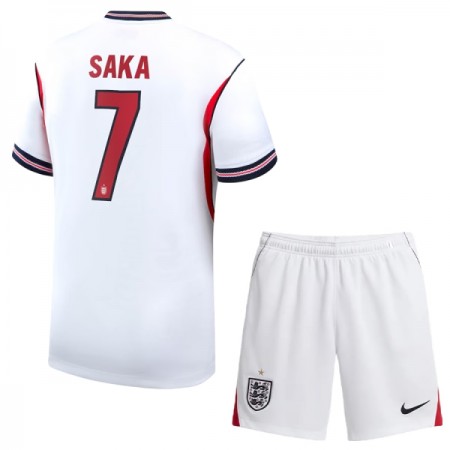 England Saka 7 Matchtröjor Barn Hemma Fotbollströja VM 2026 England Saka 7 Matchtröjor Barn Hemma Fotbollströja VM 2026