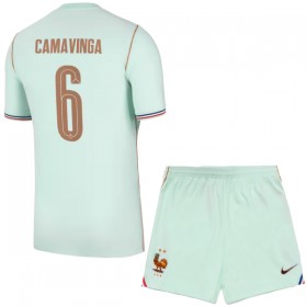 Frankrike Camavinga 6 Matchtröjor Barn Borta Fotbollströja VM 2026