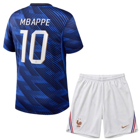 Frankrike Mbappé 10 Matchtröjor Barn Hemma Fotbollströja VM 2026